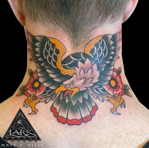 Share 75 Eagle Tattoo On Back Neck Ineteachers