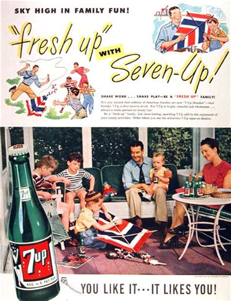 1947 Seven Up 7up Classic Vintage Print Ad