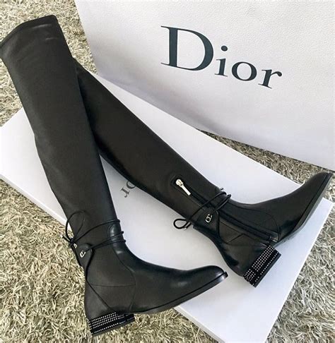 Perfect Black Leather Dior Over The Knee Boots Luxury Luxurylife Dior Christiandior