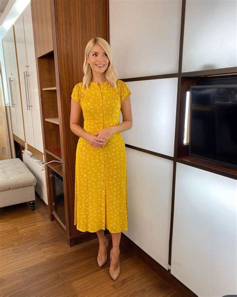 Holly Willoughby Yellow Dress This Morning
