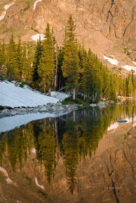 Two Rivers Lake Pine Reflection Bob Dent Photography Featuring