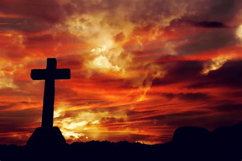 Cross And The Passion Sunset Photograph By Peter Nowell Pixels