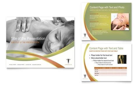 Massage Chiropractic Powerpoint Presentation Template Design Free Brochure Template Brochure