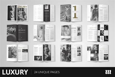 Luxury Magazine Indesign Template By Mate Toth On Creative Market
