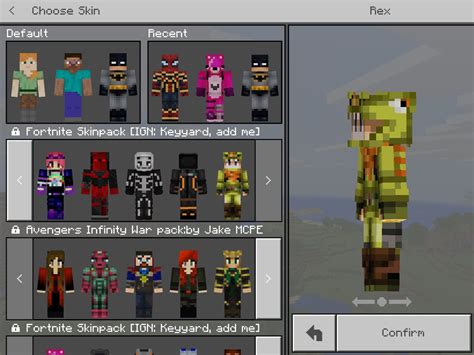 Epic Fortnite Skinpack 15skins Minecraft Skins Mcbedrock Forum