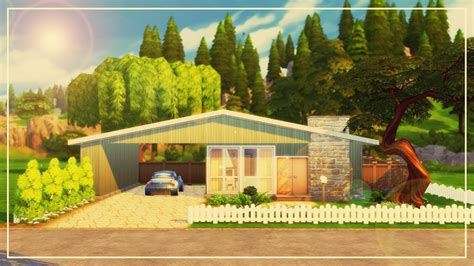 1950s Bungalow The Sims 4 100 Day Speedbuild Challenge 28 Youtube