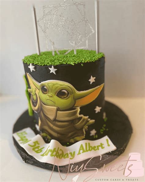 Baby Yoda Cake Design Images Baby Yoda Birthday Cake Ideas 26
