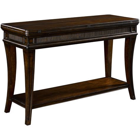Broyhill Furniture New Charleston Traditional Flip Top Console Table