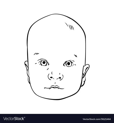 Baby Boy Face Drawing