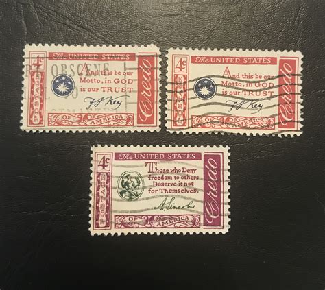 Vintage United States Postage Stamps 1960 61 4 Cent Set Of Etsy