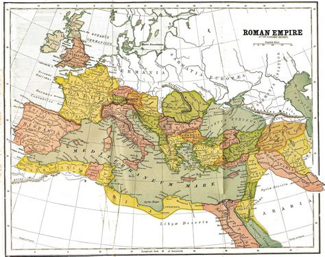 Roman Empire At Its Peak Map Of The Roman Empire With Provinces In