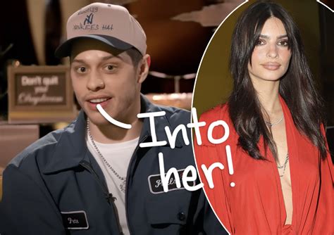 Omg Pete Davidson Emily Ratajkowski Are Apparently Really Into Each Other Perez Hilton