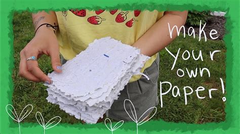 How To Make Recycled Paper At Home Youtube