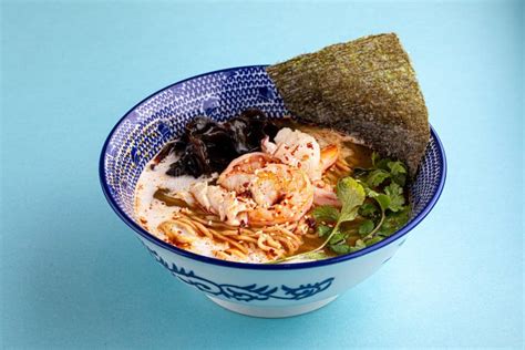 Asian Ebi Ramen Noodle Soup With Shrimp Stock Image Image Of Japanese Nori 210544075