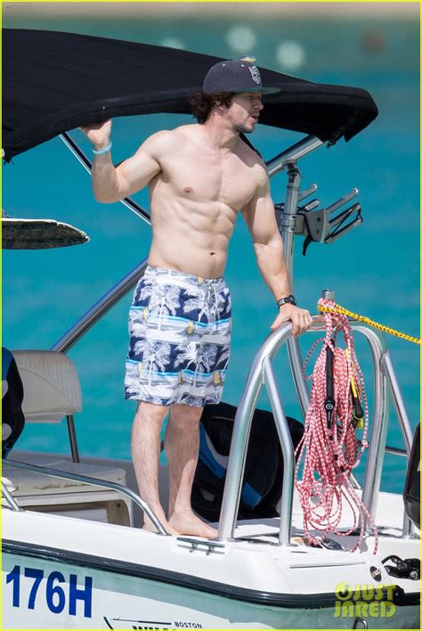 Mark Wahlberg Shows Off Ripped Shirtless Body In Barbados Photo