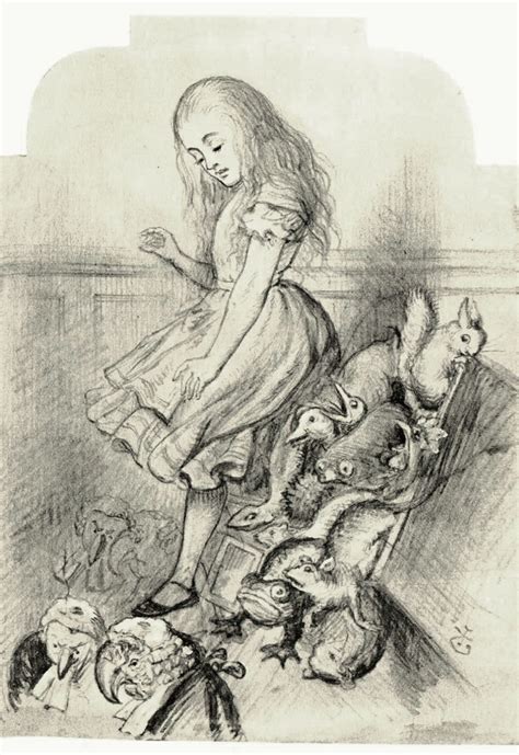 Drawings By Sir John Tenniel For Alices Adventures In Wonderland And