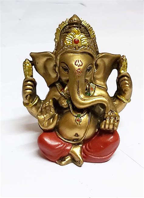 Parijat Handicraft The Blessing A Colored Statue Of Lord Ganesha