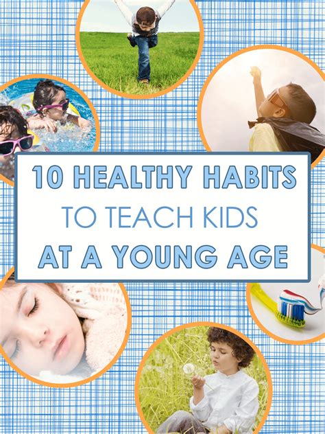 10 Healthy Habits To Teach Kids Imagine Forest
