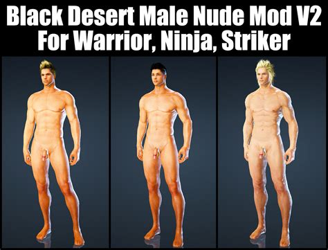 Black Desert Male Nude Mod Replace Underwear Fullbody Version D