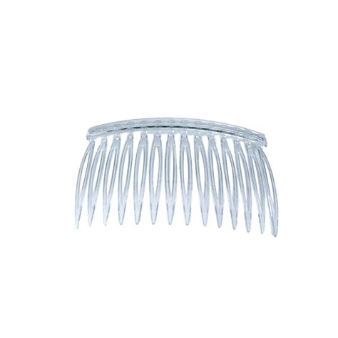Tinksky 10pcs Transparent Plastic Hair Clip Combs Hair Side Combs