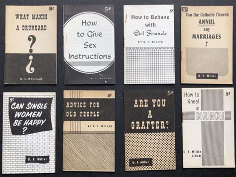 Group Of 8 Catholic Educational Booklets From The 1950s On Sex Morals Drinking Etc Are You A