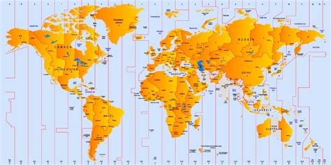 mapa de husos horarios mapa de zonas horarias hora mundial ng