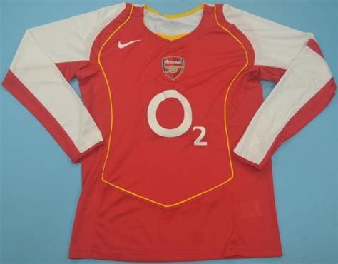 Camisa RetrÔ Arsenal Inglaterra 2004 2005 Uniforme 1 Mangas