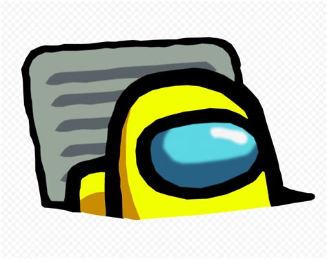 Hd Yellow Character Imposter In Vent Among Us Png Citypng
