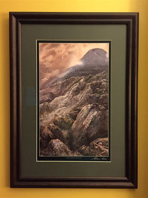 Finally Hung Up My Favorite Lotr Artwork At My New House Signed By Alan Lee Lotr
