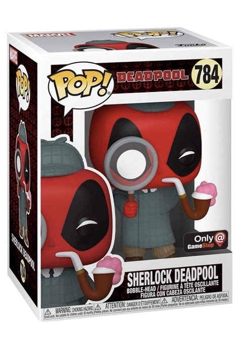 Funko Marvel Deadpool 30th Anniversary Pop Sherlock Deadpool Vinyl