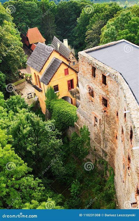 Grodno Castle In Zagorze Slaskie Lower Silesia Poland Ruins Of The