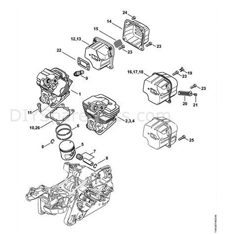 Stihl Ms 362 Chainsaw Ms 362 Rvwz Parts Diagram