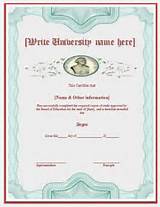 Photos of Fake University Degree Certificate