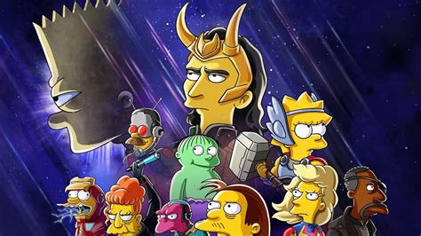 The Simpsons And Loki Crossover Short Has Over 100 Marvel