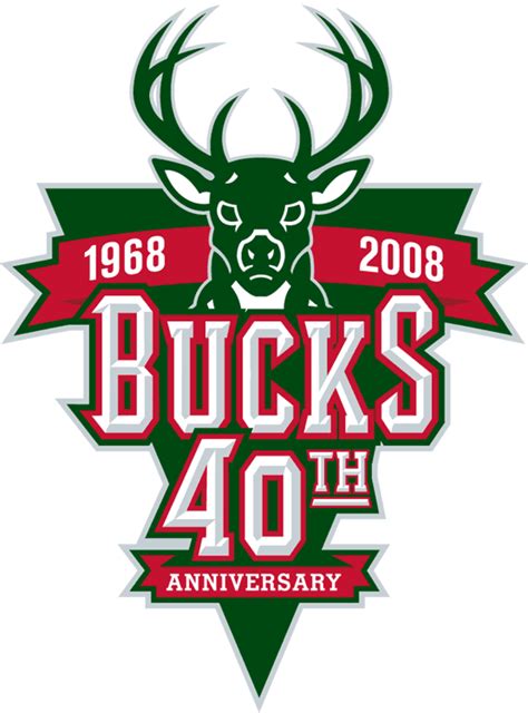 Connect with them on dribbble; Milwaukee Bucks Anniversary Logo - National Basketball ...