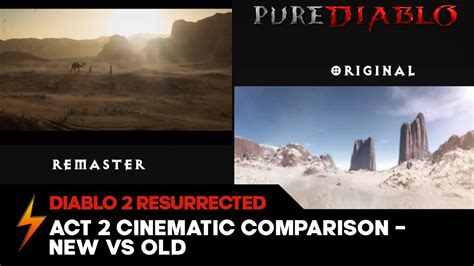 Diablo 2 Resurrected Act 2 Cinematic Remaster Original Comparison