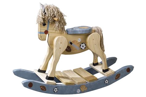 Deluxe Rocking Horse With Cut Out Seat Amish Originals Furniture Company