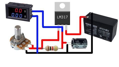 Simple Voltage Regulator Lm317 Youtube