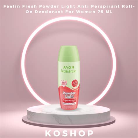 Avon Feelin Fresh Powder Light Anti Perspirant Roll On Deodorant For