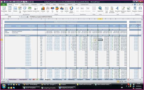 Microsoft Excel Business Plan Template Templates 2 Resume Examples