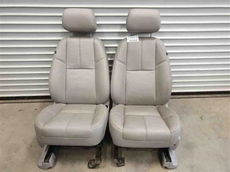 Front Seat Gmc Sierra 1500 2010 Titanium Leather Bucket Seats 43978k
