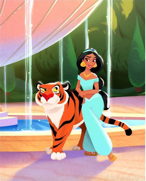 Princess Jasmine And Rajah Disney Artists Disney Drawings Disney Art