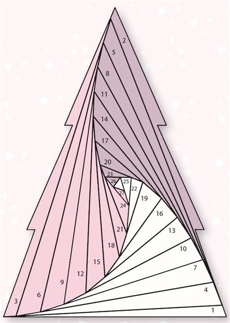 Iris Folded Christmas Tree Pattern