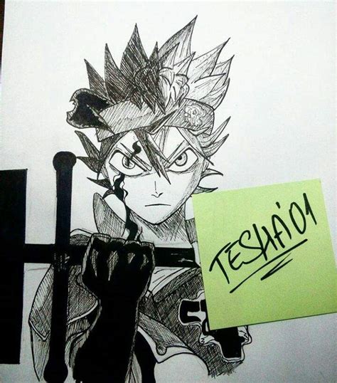 Black Clover Drawing Easy