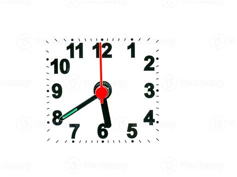 Horloge Indiquant Lheure Sur Un Fond Blanc 7591060 Photo De Stock Chez