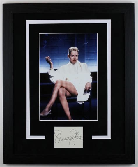 Sharon Stone Basic Instinct Autograph Signed Photo Framed X Display B Etsy