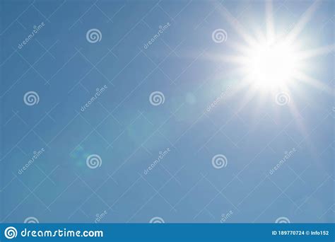 Sunbeams In The Blue Sky Natural Phenomenon The Nearest Star Of Our