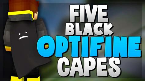 5 Black Optifine Cape Designs Best Minecraft Capes Youtube