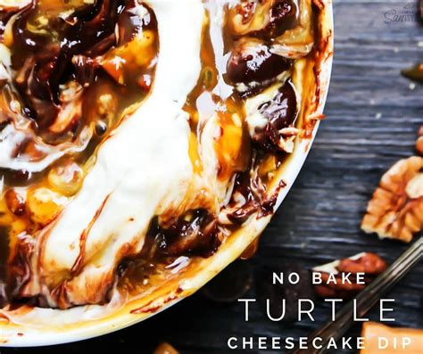 No Bake Turtle Cheesecake Dip FB Dash Of Sanity