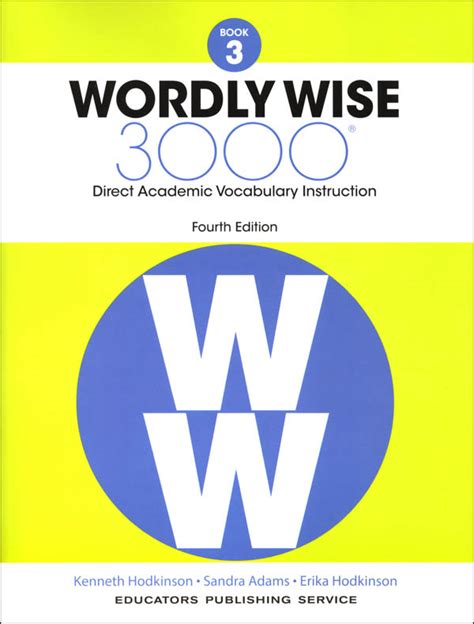Wordly Wise 3000 4th Edition Student Book 3 | Educators Publishing